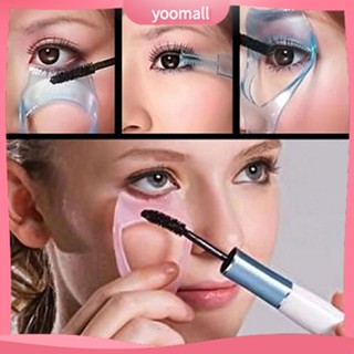 /YO/  3 in 1 Mascara Shield Guard Eyelash Comb Applicator Guide Card Makeup Tool