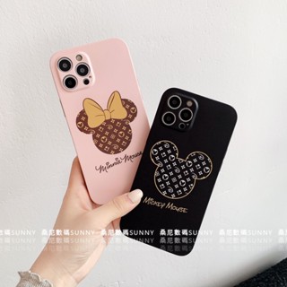 เคสโทรศัพท์มือถือ ซิลิโคน กันกระแทก ลายการ์ตูนมิกกี้ มินนี่เมาส์ สําหรับ iphone 14 13 11 12 pro max XR 8Plus