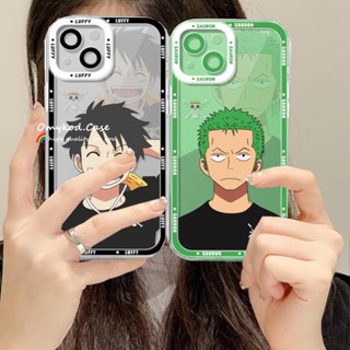 🌈Ready Stock 🏆Compatible For iPhone 14 13 12 11 Pro Max X XR Xs Max 7 8 6 6S Plus SE Cute Cartoon One Piece Characters soft silicone TPU shell transparent shockproof