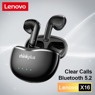 Lenovo X16 ชุดหูฟังบลูทูธไร้สาย 5.3 เสียงสเตอริโอ HIFI แบตเตอรี่ 8 ชั่วโมง พร้อมไมโครโฟน