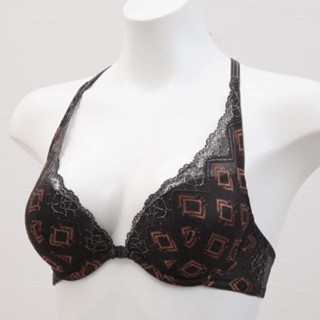 Annebra บราเสริมทรง ตะขอหน้า คอวี มีโครง เสริมฟองน้ำ Front Closer Mold Bra V Neck รุ่น AB1-531 สีอ๊อฟไวท์,สีเทาเ