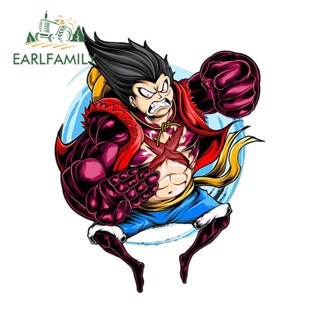 Earlfamily สติกเกอร์ ลายการ์ตูนอนิเมะ One Piece สําหรับติดตกแต่งรถยนต์ แล็ปท็อป กีตาร์ กระเป๋าเดินทาง 13 ซม. x 10.3 ซม.