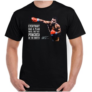 เสื้อยืดผู้ชาย ใหม่ เสื้อยืด พิมพ์ลาย Mike tyson มวย สําหรับผู้ชาย และผู้หญิง ใส่ไปยิม S-5XL