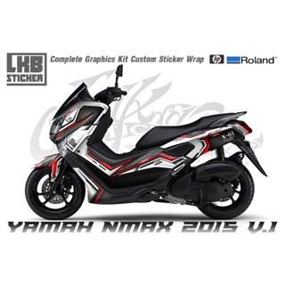 สติ๊กเกอร์แต่งลายรถ YAMAHA NMAX 2015 V.1/ ลาย Sport V.2