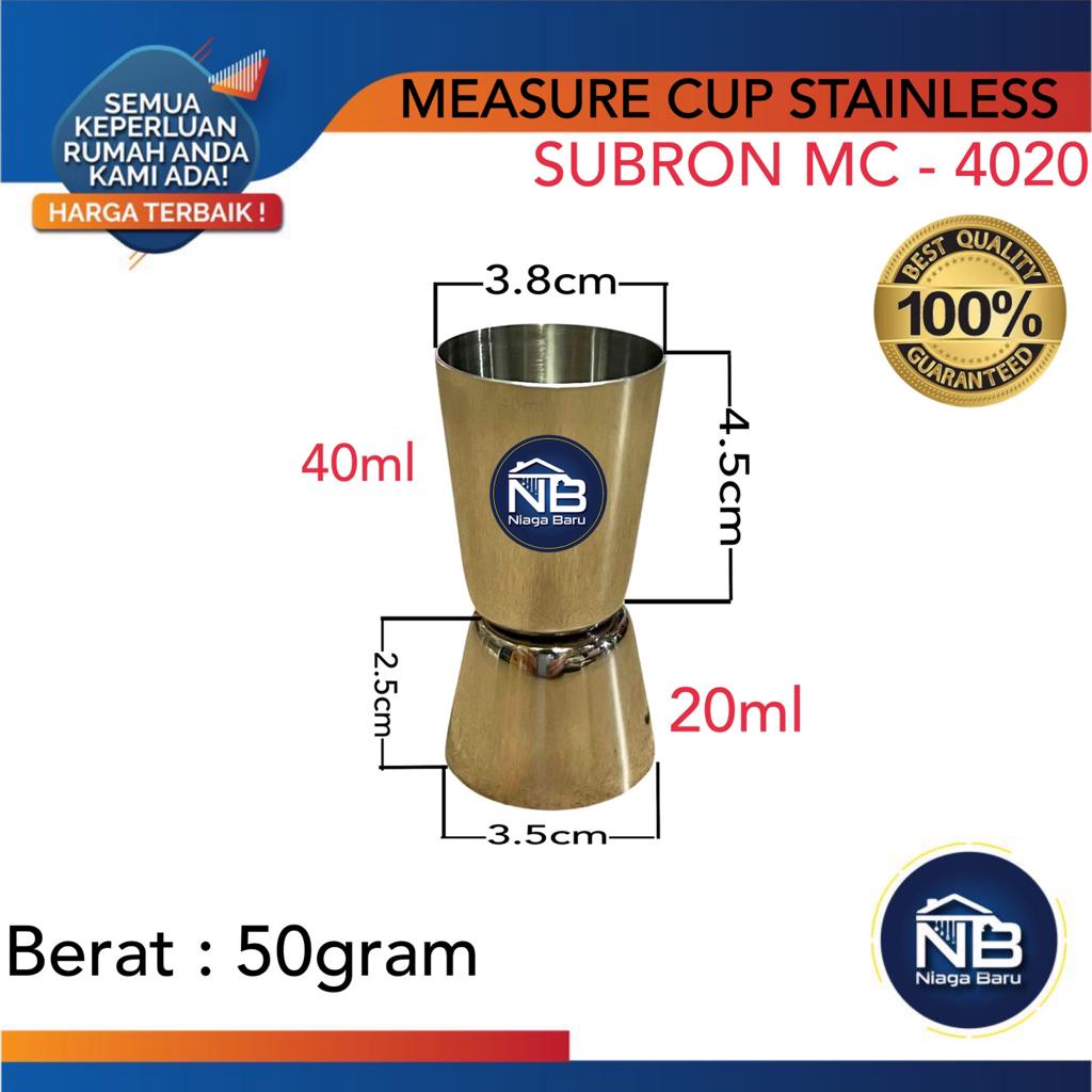 ถ้วยตวง Jigger Stainless 20 ml / 40 ml
