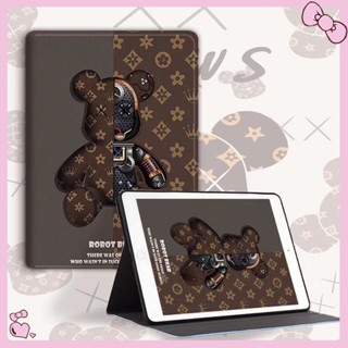 Apple iPad Cover For iPad Gen9 10.2inch Gen8 Gen7 2019 2018ipad AIR2 Protective Sleeve 3 shell 6 leather Set 1 anti-Fall Gen6 cartoon Bear  mini4/5 tablet ipad Pro9.7 Gen5 Cover