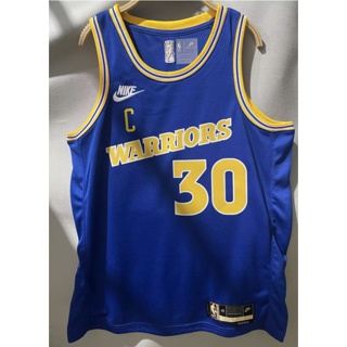 hot pressed 2023 nba new Golden State Warriors 30 Curry blue basketball jersey