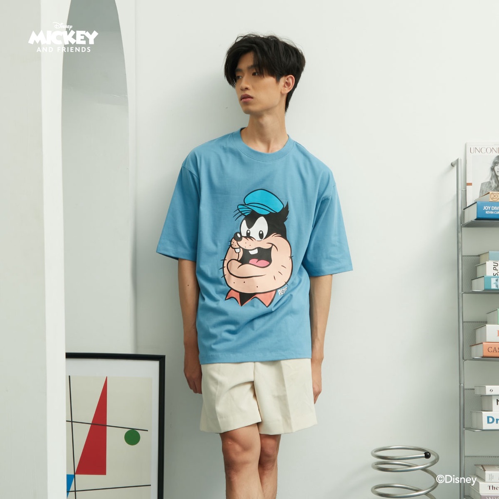 CATCHY x DISNEY เสื้อยืด โอเวอร์ไซส์ ลาย Pete ลิขสิทธิ์แท้ พร้อมส่งจากไทย รอบอก 44,48 นิ้วCotton100%