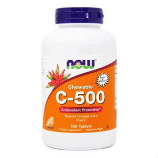 NOW Foods, Chewable C-500, Natural Cherry-Berry Flavor, 100 Tablets