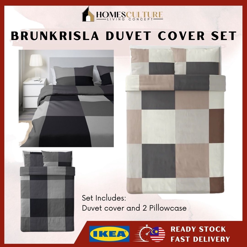 BRUNKRISSLA Duvet Cover Bedding Set  Sarung Duvet dan Sarung Bantal
