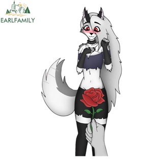 Earlfamily สติกเกอร์ไวนิล ลายการ์ตูน Loona Animes Furry Girl กันน้ํา สําหรับติดตกแต่งรถยนต์ รถจักรยานยนต์ 13 ซม. X 7 ซม.