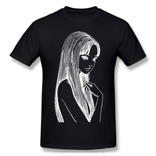 เสื้อยืด cotton Camiseta de verano de Uzumaki (negro), Camiseta de algodón