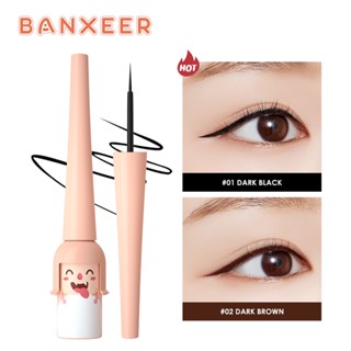 【Limited Stock】BANXEER อายไลน์เนอร์สีน้ำตาล/อายไลเนอร์ สีดำ กันน้ำ ติดทนนาน Waterproof Liquid Eyeliner