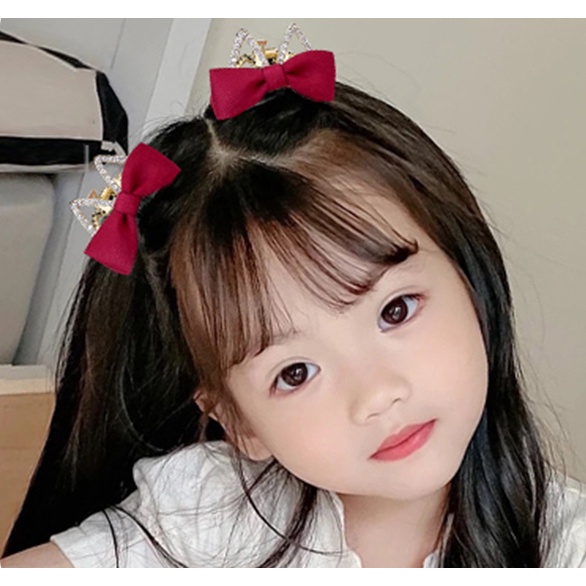 กิ๊บติดผม รูปมงกุฎ ประดับโบว์ ขนาดเล็ก สไตล์เจ้าหญิง สําหรับเด็กผู้หญิง จํานวน 1 ชิ้น ราคา ถูกที่สุด ดีลบีเคเค แกลเลอรีภาพที่ 4