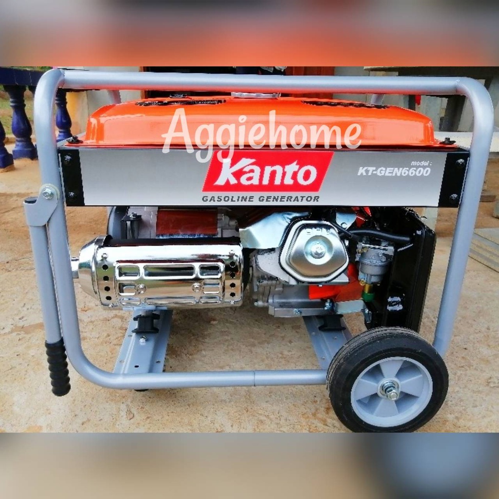 KANTO เครื่องปั่นไฟ เบนซิน รุ่น KT-GEN-6600 เครื่องยนต์ 4 จังหวะ 5000วัตต์ 13HP (กุญแจสตาร์/เชือกสตาร์ท) ปั่นไฟ - รูปที่ 2
