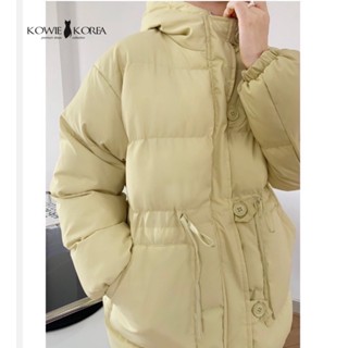 Kowie Coats ( 2005 - YE ) Basic Coat โค้ทมัมมี่ความยาวกลาง  สีเหลืองอ่อน   price 1590฿ พร้อมส่ง