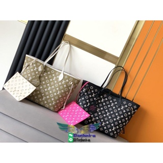 M46102 LV nerverfull reversible shoulder shopping tote drawstring open handbag authentic quality