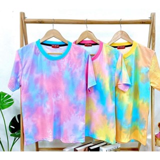 เสื้อครอบครัว เสื้อคู่รักลายมัดย้อมพร้อมส่ง