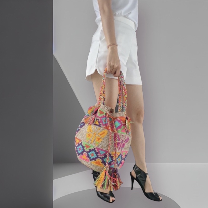 กระเป๋า wayuu แท้100 จากcolumbia L Size BL20 Shopee Thailand