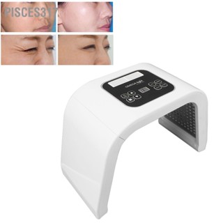 Pisces317 LED Face Machine 7 Light Color Care Photon Foldable Reusable Facial Spa Equipment