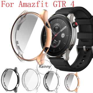 เคส Amazfit GTR 4 new เคส สาย Amazfit GTR4 watch Case กรอบเคสนาฬิกา TPU Soft Shockproof Case AmazfitGTR 4 watch film glass TPU