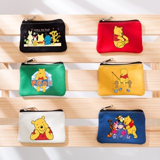 Winnie The Pooh Coin Purse Student Gift Fashion Key Bag Coin Holder Mini Canvas Bag