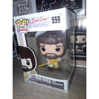 Funko Pop! : The Joy of Painting - Bob Ross with Paintbrush [ กล่องสินค้า - 8/10 ]