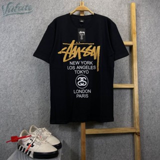 เสื้อยืด คุณภาพดี พิมพ์ลายโลโก้ Stussy DC CITY