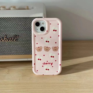 เคสโทรศัพท์มือถือ tpu แบบนิ่ม ลายเชอร์รี่ สําหรับ iPhone 14 14promax 14pro 11 11PROMAX 12 12PRO 12PROMAX 13 13pro 13promax