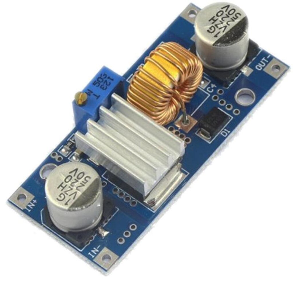 โมดูลลดแรงดันไฟ 4-38V เป็น 1.25-36V XL4015 DC-DC Step Down 5A Adjustable Power Supply Module XL4015 