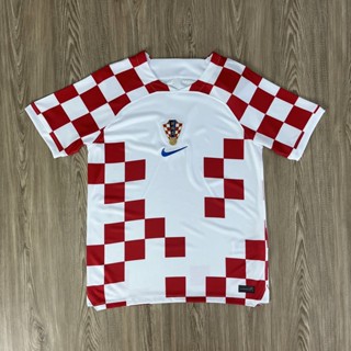 เสื้อบอลทีมชาติ โครเอเชีย Hrvatska 2023 เนื้อผ้าโพลีเอสเตอร์แท้ เกรดแฟนบอล AAA