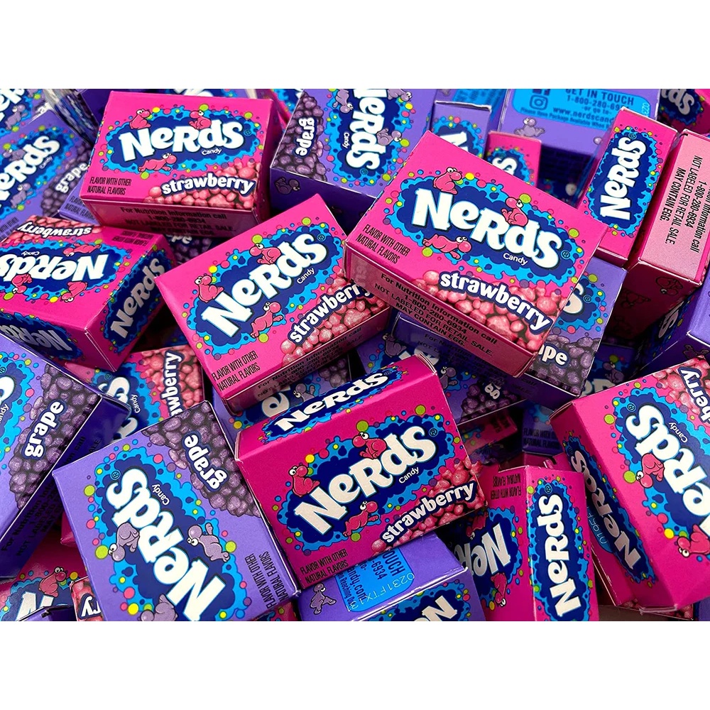 Wonka Nerds Mini Boxes Strawberry & Grape ขนม usa