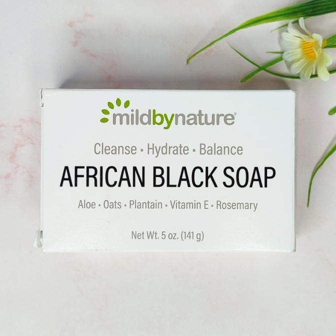 [Mild By Nature®] Cleanse Balance Hydrate, African Black Bar Soap, 141g สบู่ทำความสะอาดพร้อมปรับสมดุ