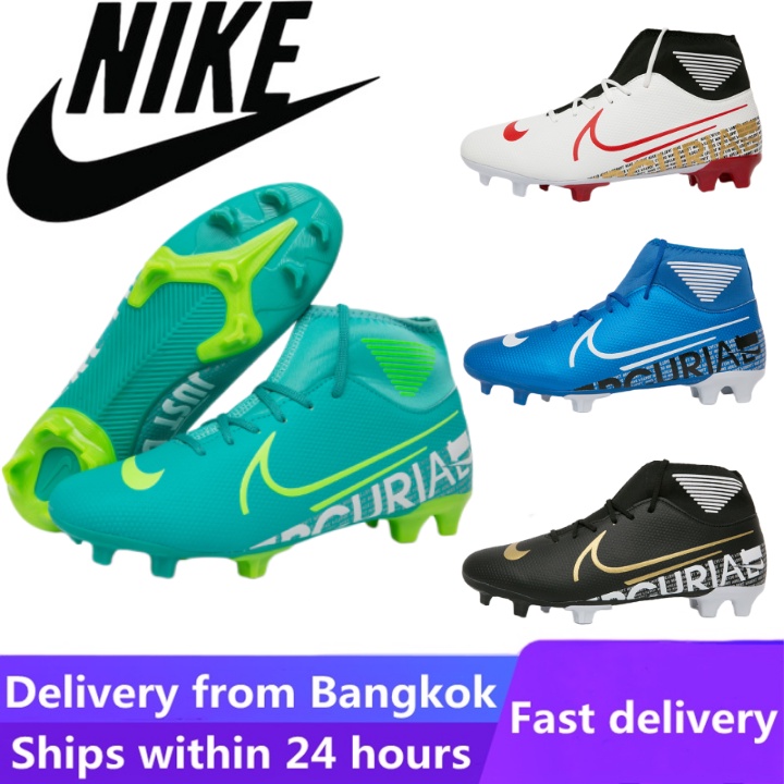 【บางกอกสปอต】Nike Mercurial รองเท้าสตั๊ด รองเท้าฟุตบอลกลางแจ้ง รองเท้าฟุตซอล-รองเท้า football shoes soccer shoes