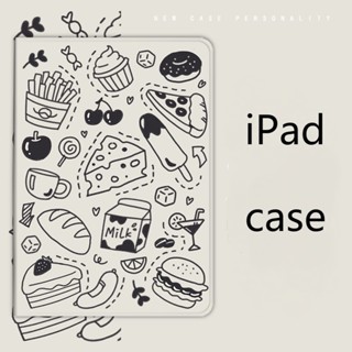 graffiti Food pictures เคสไอแพด mini 1 2 3 air 3 4 5 เคส gen 7 8 9 mini 4 5 6 cover pro 10.2 11 inch case with pen slot