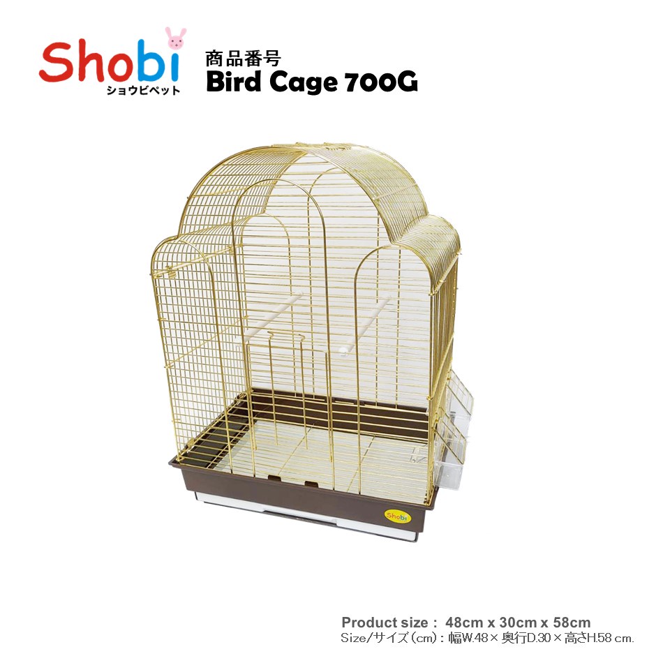 Shobi-700G สีทอง กรงนกดีไซน์หรูมาใหม่