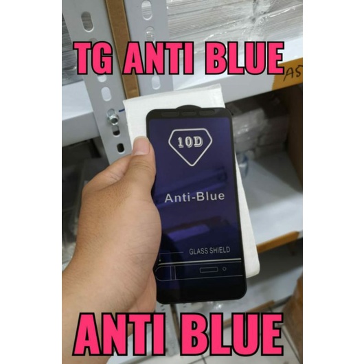 Tg Anti Blue 10D กระจกนิรภัยป้องกันรอยขีดข่วน Samsung A6+ / A6 Plus / A7 2018 / A8+ / A8 Plus / J4+ 