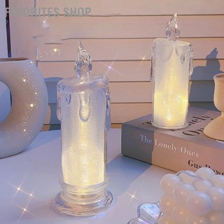 Favorites Shop Night Light Candle Romantic Decorative Battery Powered Student Dormitory Lamp