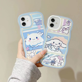 เคส Mi 11 Lite 11i 11 11T 5G 10T 12 12 Pro 12X 10T Pro 5G 11T Pro เคสโทรศัพท์มือถือรูปคลื่นการ์ตูน Little White Dog โทรศัพท์มือถือเคสโทรศัพท์