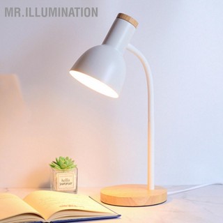 Bedside Table Lamp Eye Protection 360 Degree Bending Simple LED Small Desk 5W for Bedroom