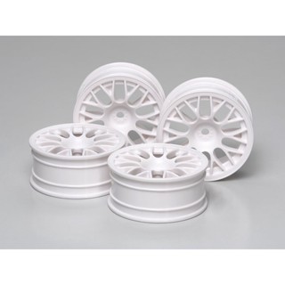 [ชุดแต่งรถบังคับ] TAMIYA 53468 OP.468 Medium-Narrow White Mesh Wheels (Offset+2) ชุดแต่งทามิย่าแท้ rc