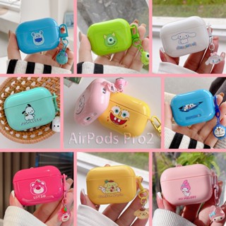 เคสป้องกันสีลูกกวาดสําหรับเคสหูฟัง AirPods Pro2 การ์ตูนเคสป้องกันหูฟังจี้ขนาดเล็ก 2021 ใหม่สําหรับเคสป้องกันหูฟัง AirPods3 ที่เข้ากันได้กับเคส AirPodsPro เคส AirPods2gen