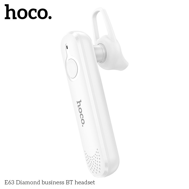 HOCO E63 หูฟังโมโน หูฟังบลูทูธ สมอลทอล์ค BT v5.0 แบตทน คุยสายได้ต่อเนื่อง 6 ชั่วโมง หูฟัง Diamond Bluetooth headset hc3
