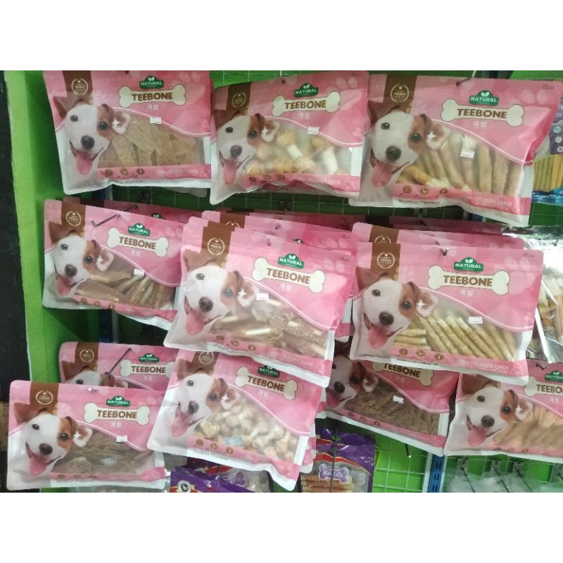 ขนมสุนัข Chicken​ Jerky ยี่ห้อTEEBONE​ แพ็คใหญ่ ,ผลิตจากไก่แท้ สินค้าใหม่เดือนต่อเดือน