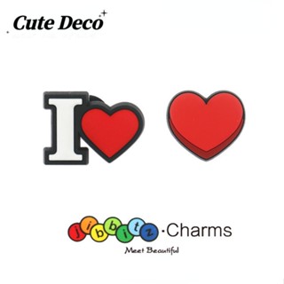 【Cute Deco】กระดุมเรซิ่น รูปการ์ตูน Love (3 แบบ) Love My Love น่ารัก เครื่องประดับ สําหรับรองเท้า Crocs