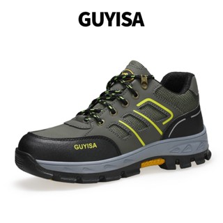 Guyisa SAFETY SHOE รองเท้าปีนเขา ป้องกันการทุบ และป้องกันการเจาะ 1152F