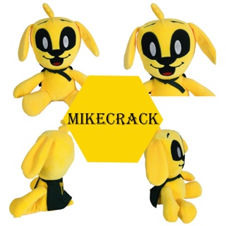 Mike-crack ตุ๊กตายัดนุ่น รูปสุนัขสีเหลือง แบบนิ่ม ขนาด 25 ซม. ของเล่นสําหรับเด็ก