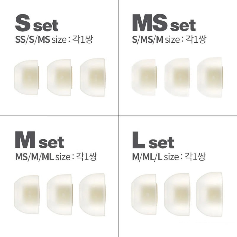 1 คู่ AZLA SednaEarfit MAX จุกหูฟังซิลิโคนทางการแพทย์มาตรฐานสําหรับ Samsung Galaxy Buds2 Pro, Sony WF-1000XM4 / WF-1000XM5