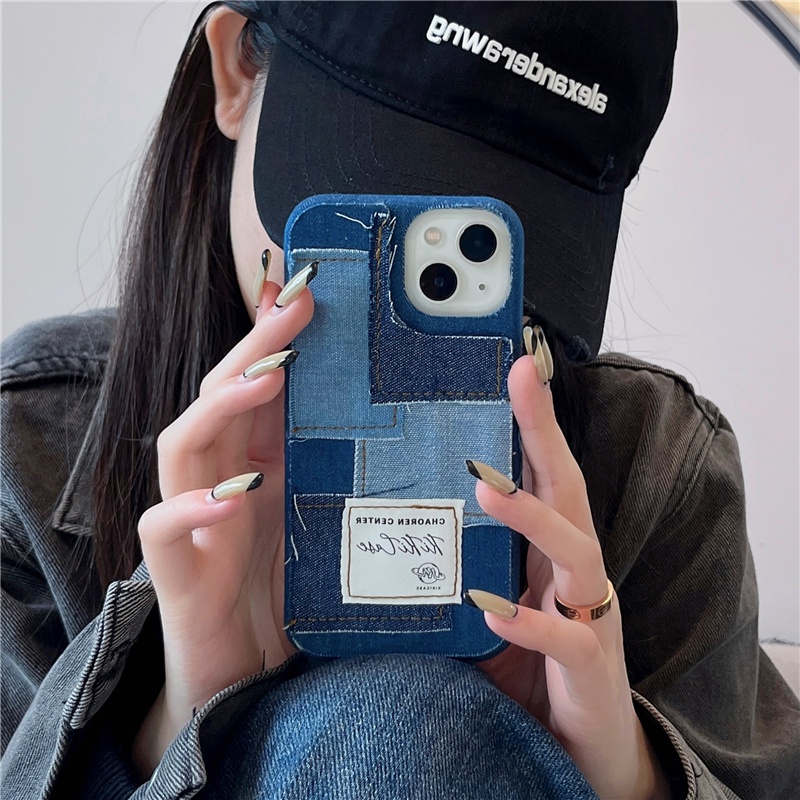 เคสป้องกันโทรศัพท์มือถือ ผ้ายีน กันกระแทก สําหรับ Apple Iphone 12 11Pro Max 15 15PRO 14 13 14promax 14plus 11 12pro 12promax 13PRO 13PROMAX 14pro 15promax กรณีโทรศัพท์มือถือป้องกัน