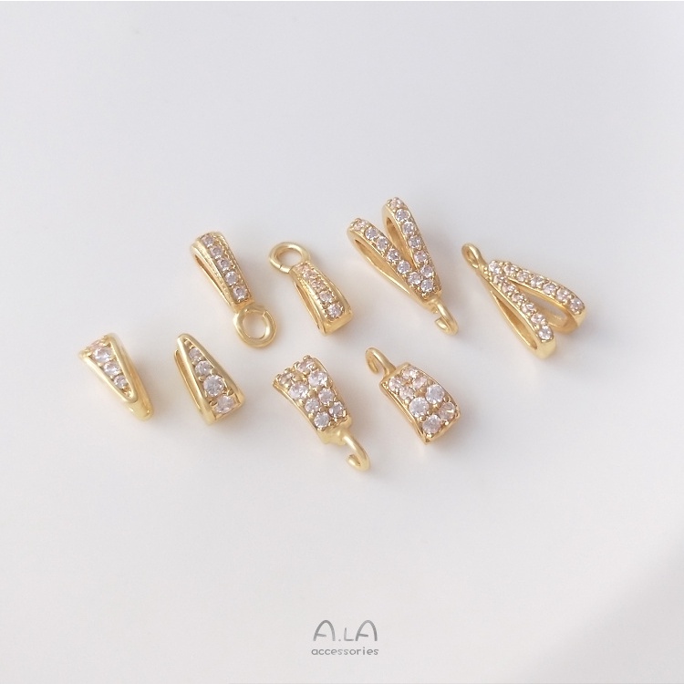 【 เครื่องประดับ DIY 】จี้หัวเข็มขัด รูปดอกทานตะวัน ประดับเพทาย สีทอง 14K แฮนด์เมด สําหรับทําเครื่องประดับ สร้อยคอ DIY